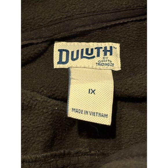 Duluth Trading Co Shoreline Micro Fleece Hooded Jacket Coat Women's 1X Black - Picture 8 of 9